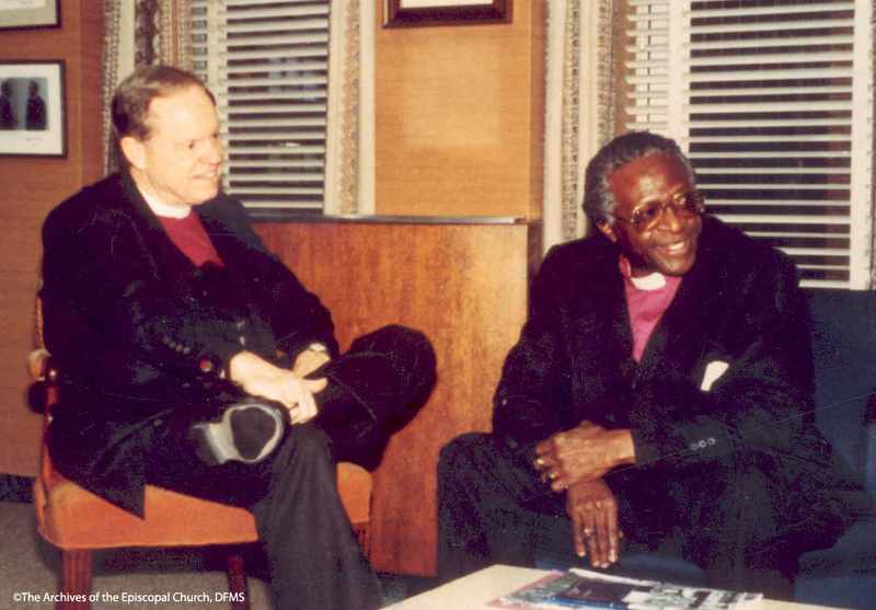 Allin Sits With Bishop Tutu