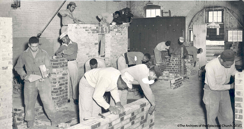 Bricklaying Class At St Paul&#039;s, 1958
