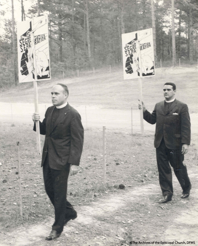 Stines And Boyd In Protest At The Lovett School, 1963