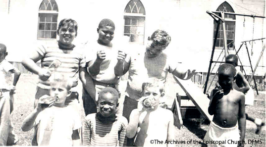 An Integrated Group Of Children At Summer Camp