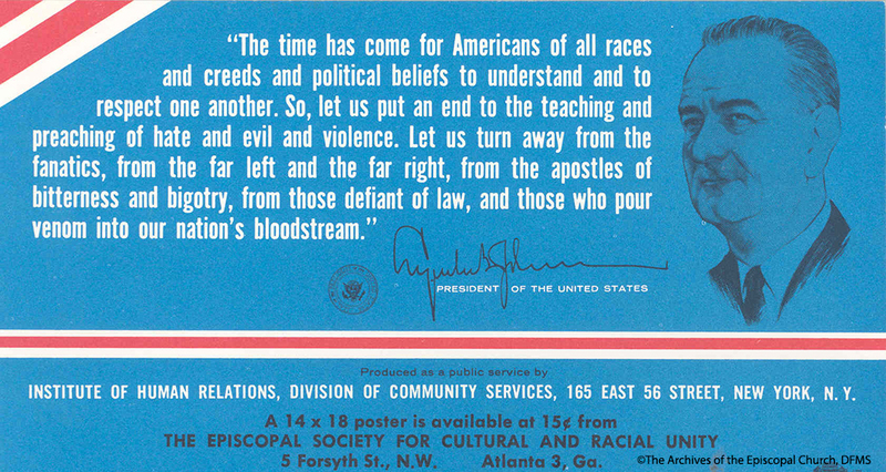 Poster With Quotation From LBJ