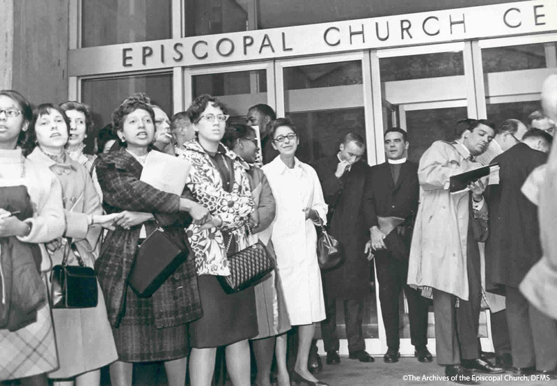 Protest Outside Of The Episcopal Church Center