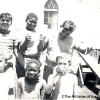 An Integrated Group Of Children At Summer Camp