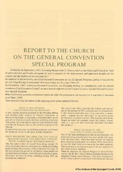 Report To The Church On The GCSP Report To The Church On The GCSP