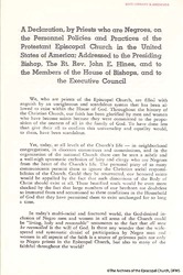 A Declaration by Priests Who Are Negroes A Declaration by Priests Who Are Negroes