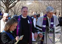 [The Rev. Ed Bacon (left),...]