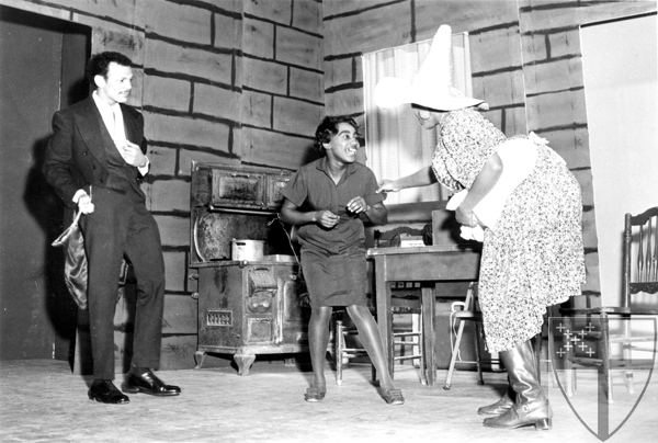 [Scene from production of...]
